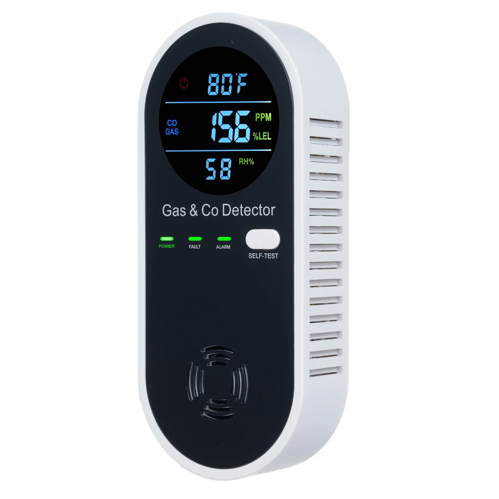 Rilevatore combinato di monossido di carbonio e gas naturale Rilevatori da parete plug-in CO e gas naturale Allarme monitor CO 4 in 1 per la casa