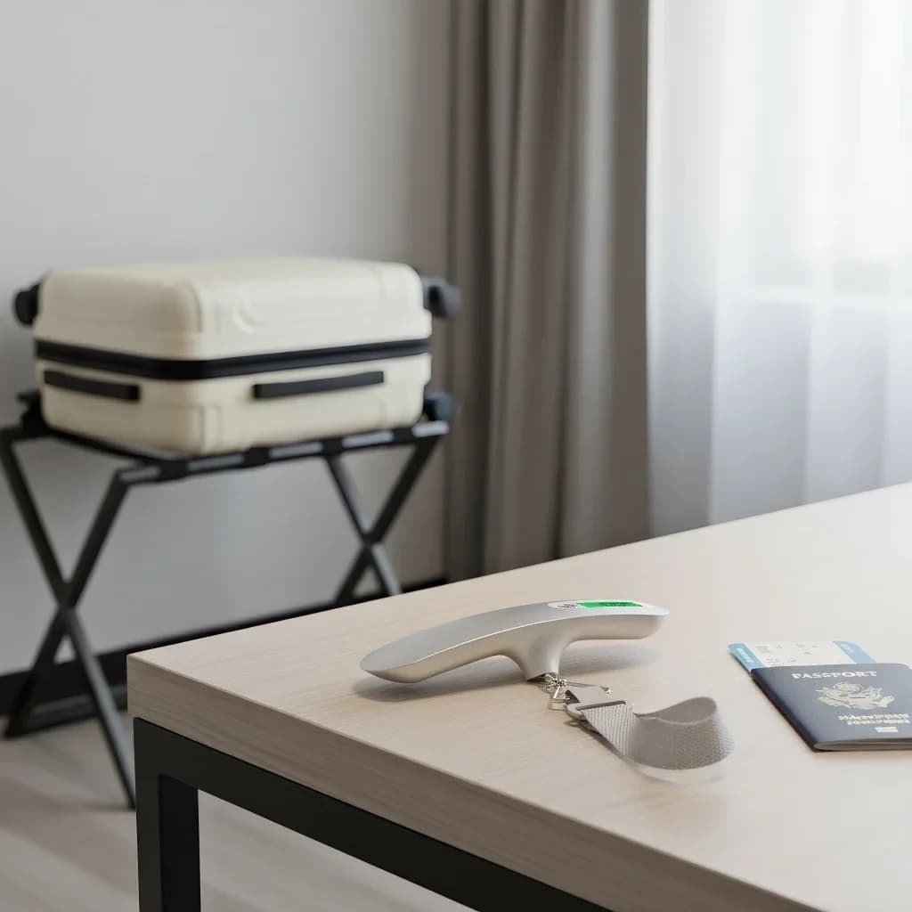 Bilancia Digitale per Bagagli con Display LCD, Strumento Elettronico Portatile per Pesare Valigie, Bilancia da Viaggio Portatile