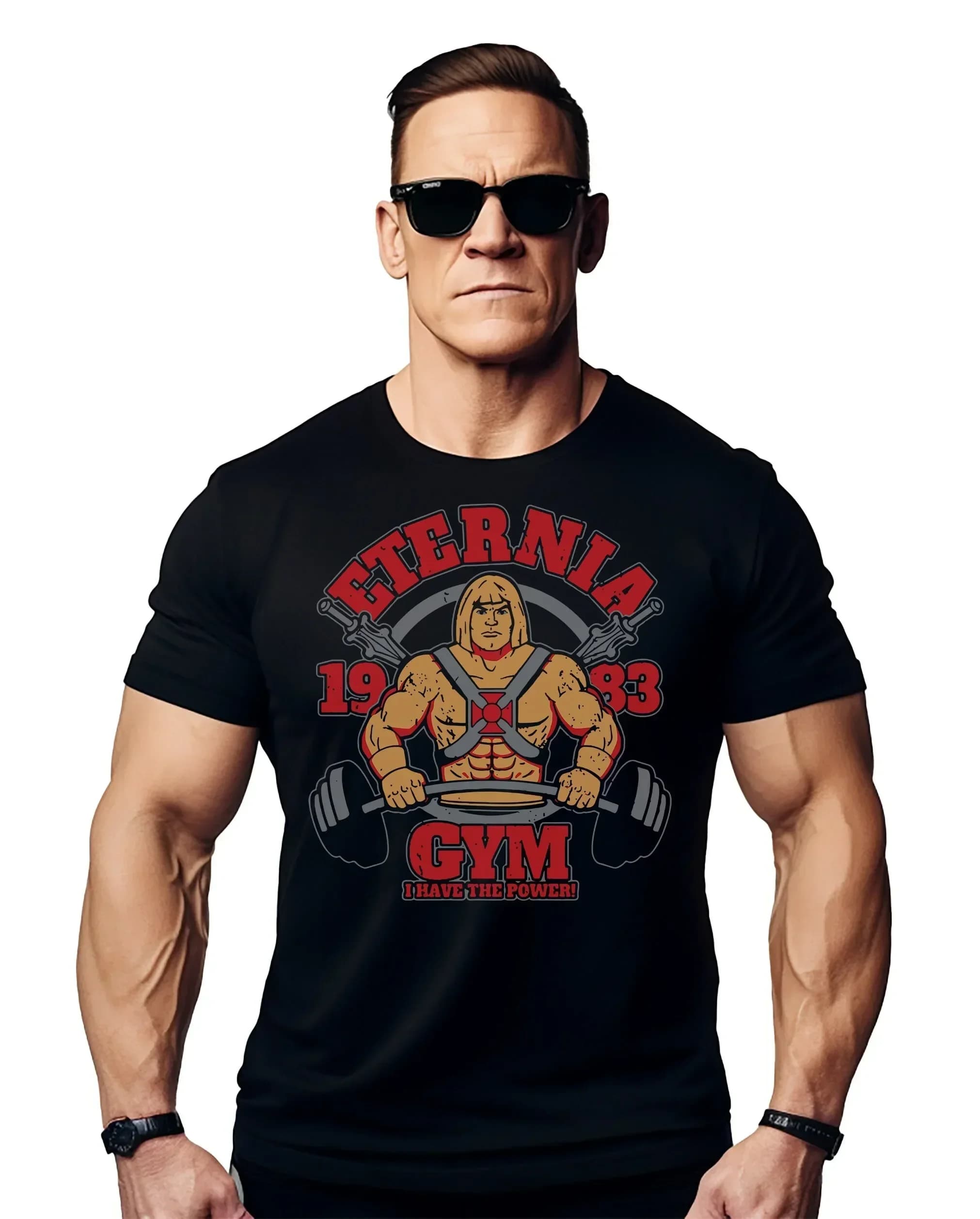 T-Shirt da Palestra Universe Man per Uomo, Maglietta Divertente a Tema TV, Film e Cartoni Animati, Perfetta per Fitness e Appassionati di Cultura Pop