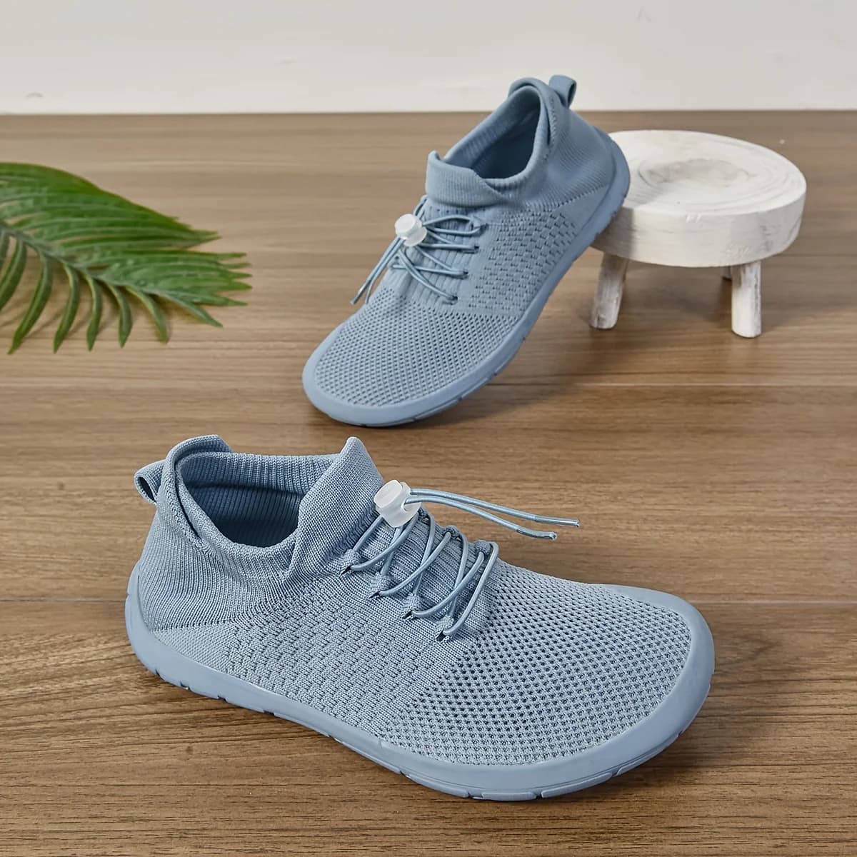 Women's Wide Fit Sneakers Flats Summer Minimalist Casual Breathable Wide Width Sneakers Mesh Barefoot Walking Shoes