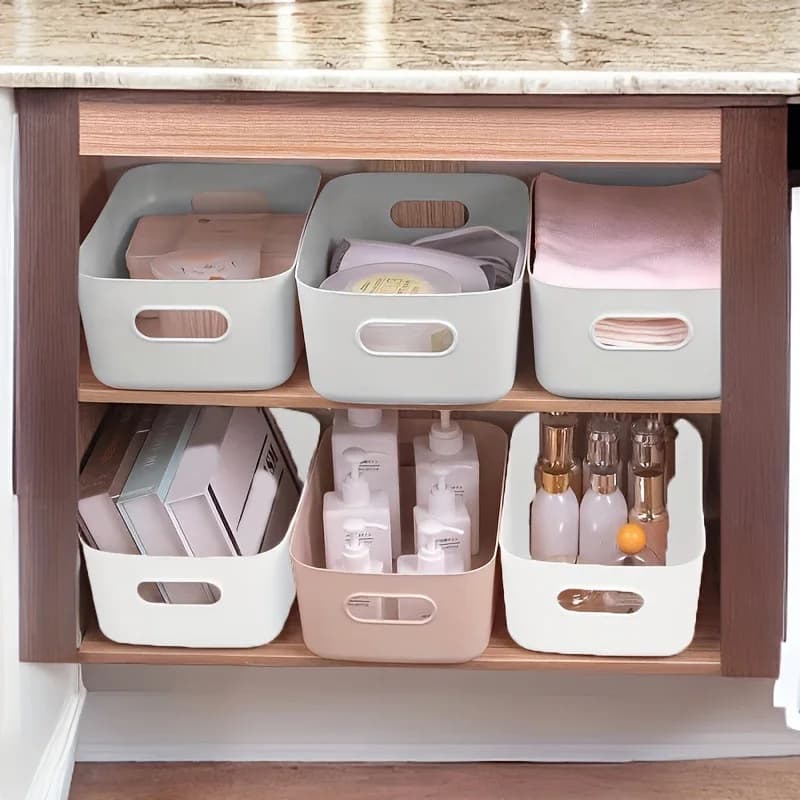 Long Plastic Organizer Box for Drawers – Suitable for Kitchen, Desk, Cosmetics, Sundries, or Socks