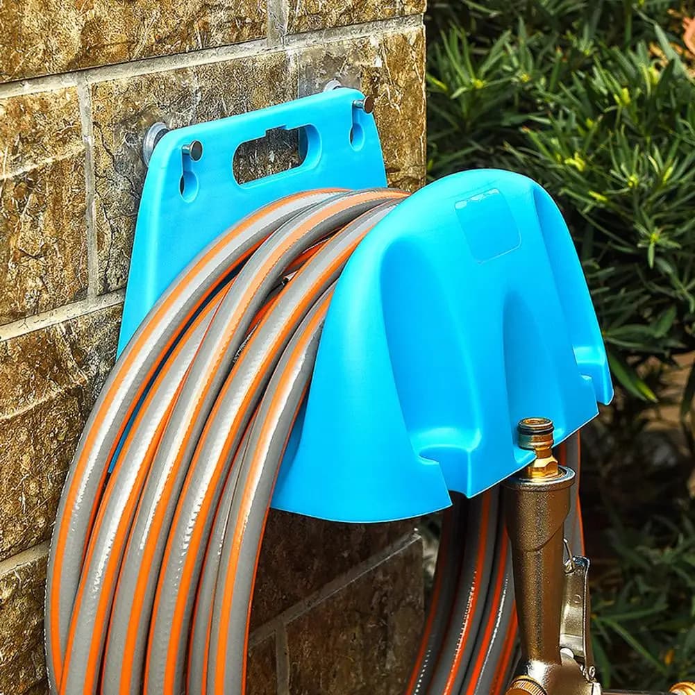 1 pz montaggio a parete giardino tubo di irrigazione tubo appendiabiti in plastica Rack rubinetto irrigazione tubo organizzatore supporto di stoccaggio tubo telaio di avvolgimento