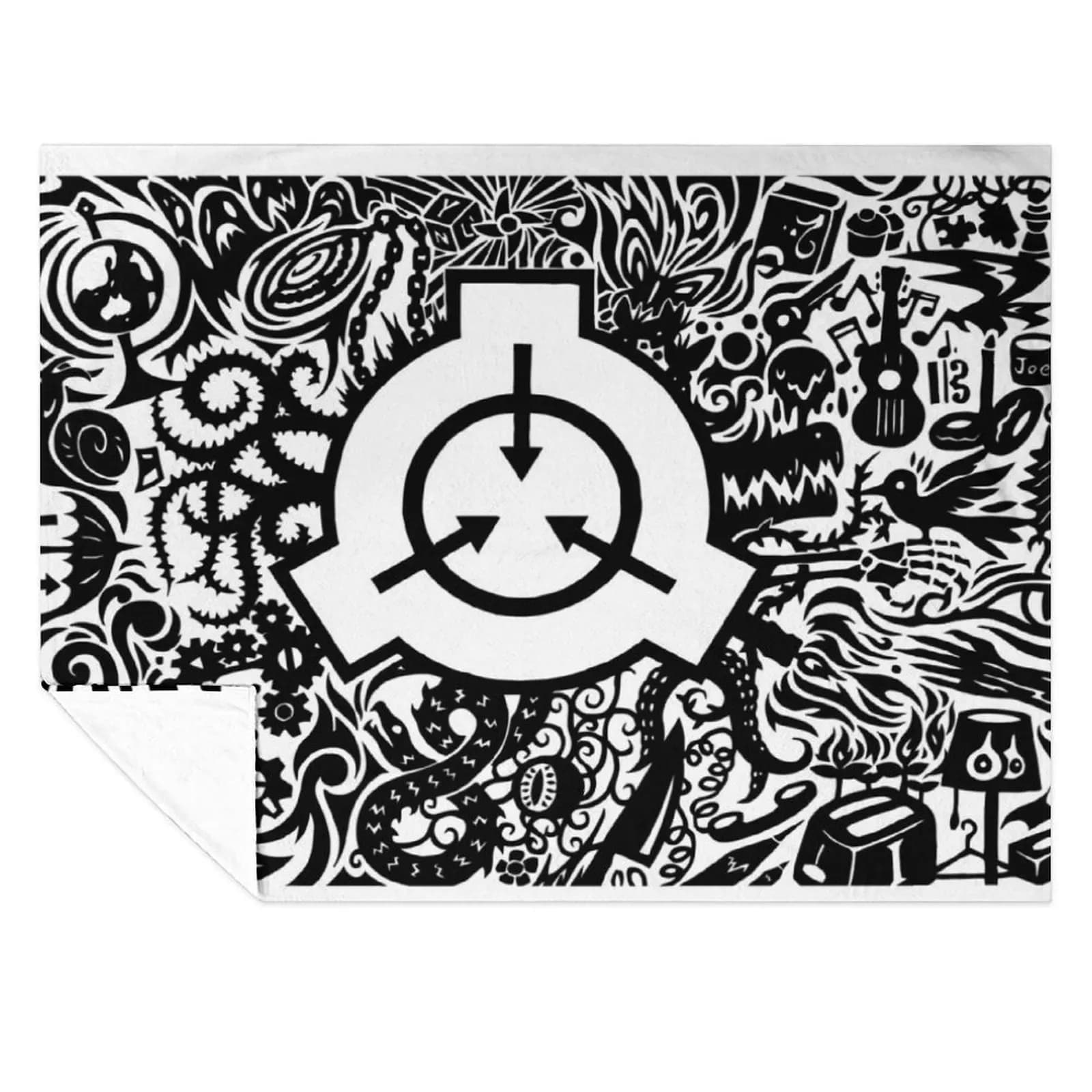 SCP - Coperta da tiro con logo della Fondazione Coperte in flanella turistiche extra large