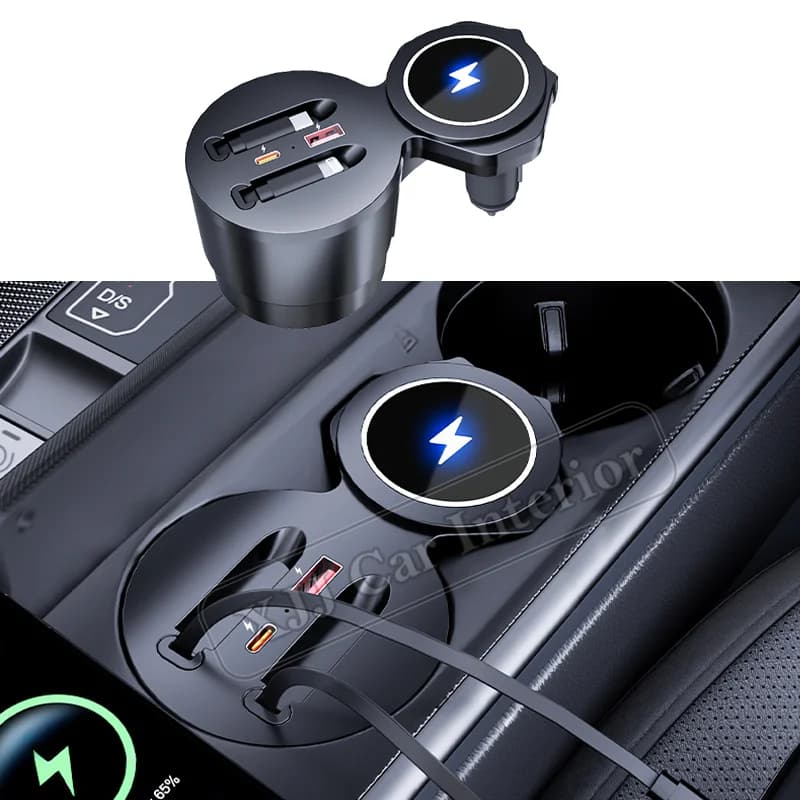 Per Audi A6L A7 A7L 2019-2025 Accessori per interni auto USB Type-C 15W Caricatore rapido Shunt Docking Station Ricarica wireless automatica