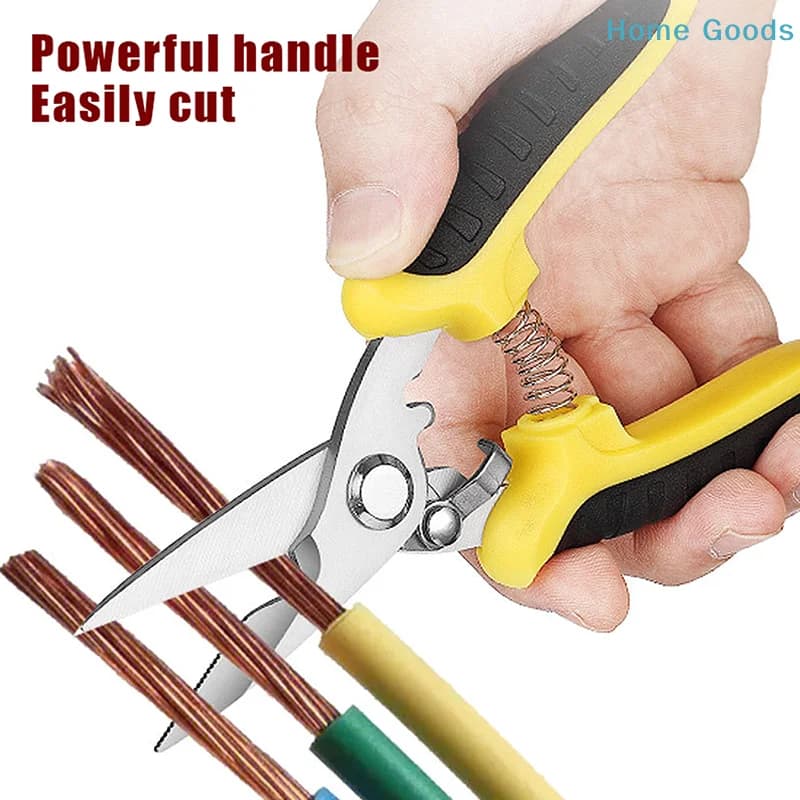 preferred1PC Stainless Steel Electrician Scissors Multifunction Hand Tool For Cutting Wire Groove And Thin Steel Plateproduct