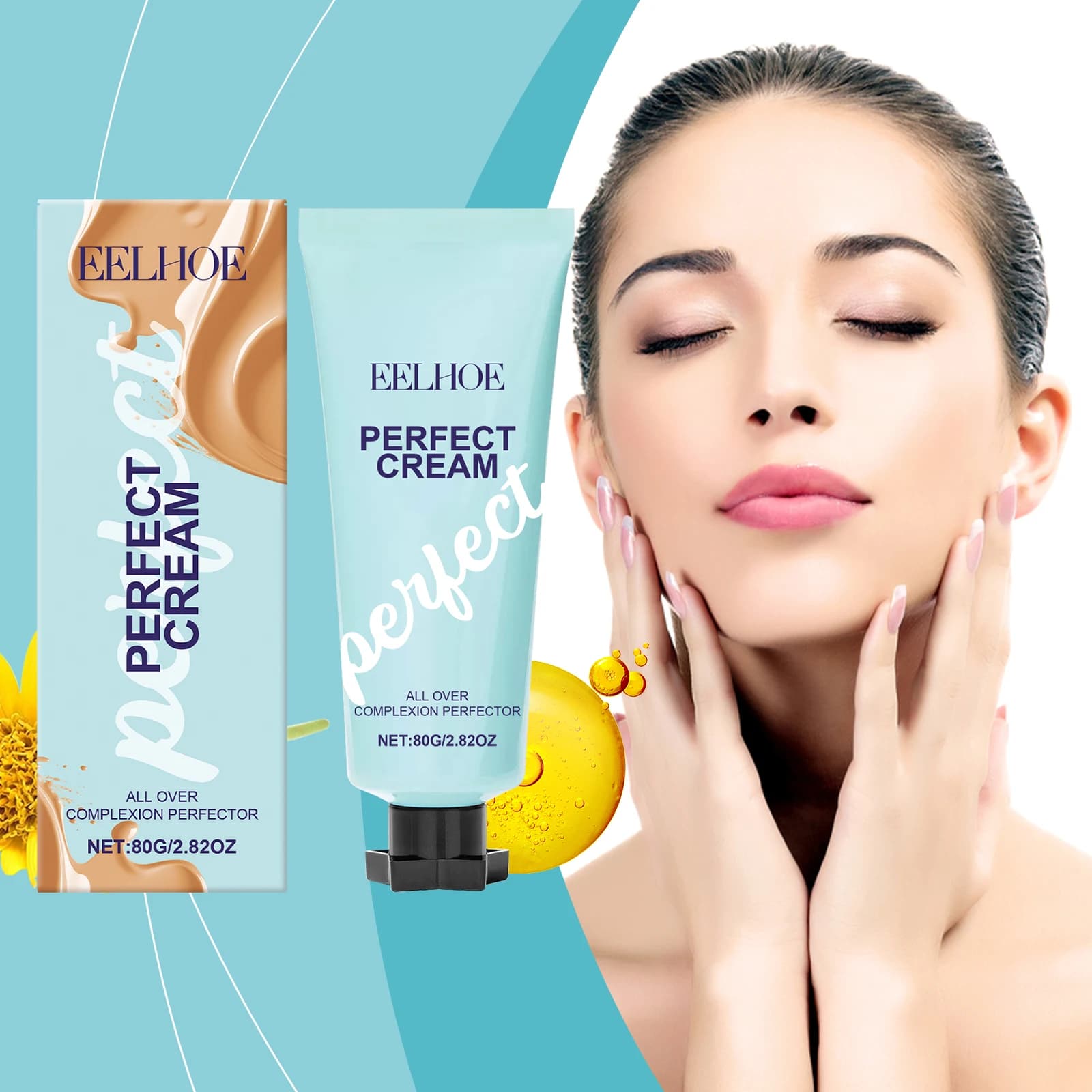 Long-lasting concealer cream: waterproof concealer cream, sweat resistant and long-lasting to cover imperfections and matte skin