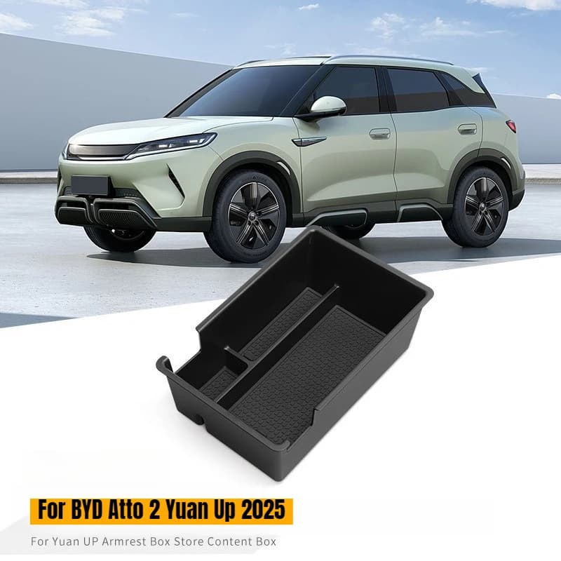 Organizer per Bracciolo Centrale Auto per BYD Atto 2 Yuan Up 2025, Scatola Portaoggetti per Bracciolo, Contenitore per Oggetti Vari, Modifica Interni