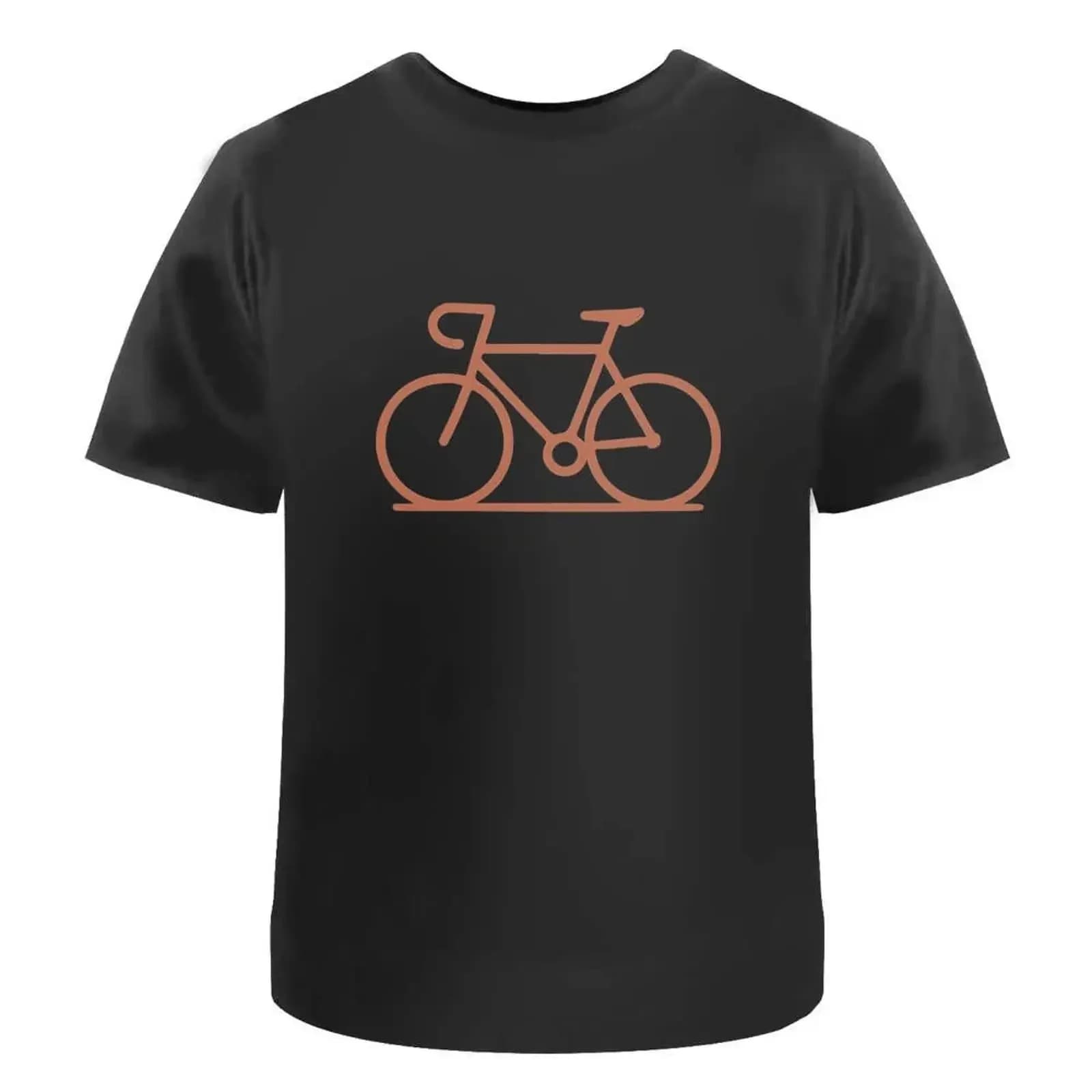 T-shirt vintage con simbolo bicicletta, 100% cotone, taglie dalla S alla XXL, modello TA055297, effetto lavato, leggermente morbida, unisex, traspirante ed elasticizzata