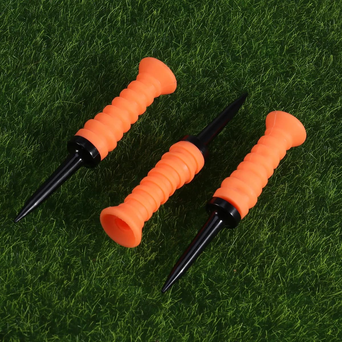 Set di 3 Tee da Golf Premium Riutilizzabili con Molla, Leggeri e Compatti in Plastica PP, Attrezzatura per Allenamento Indoor e Outdoor
