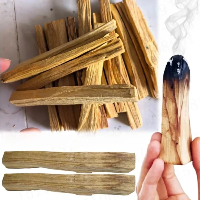 Bastoncini Palo Santo Bastoncini di incenso naturale Purificanti Guarigione Antistress Bastone diffusore di aromi in legno per la casa, il soggiorno, l'ufficio