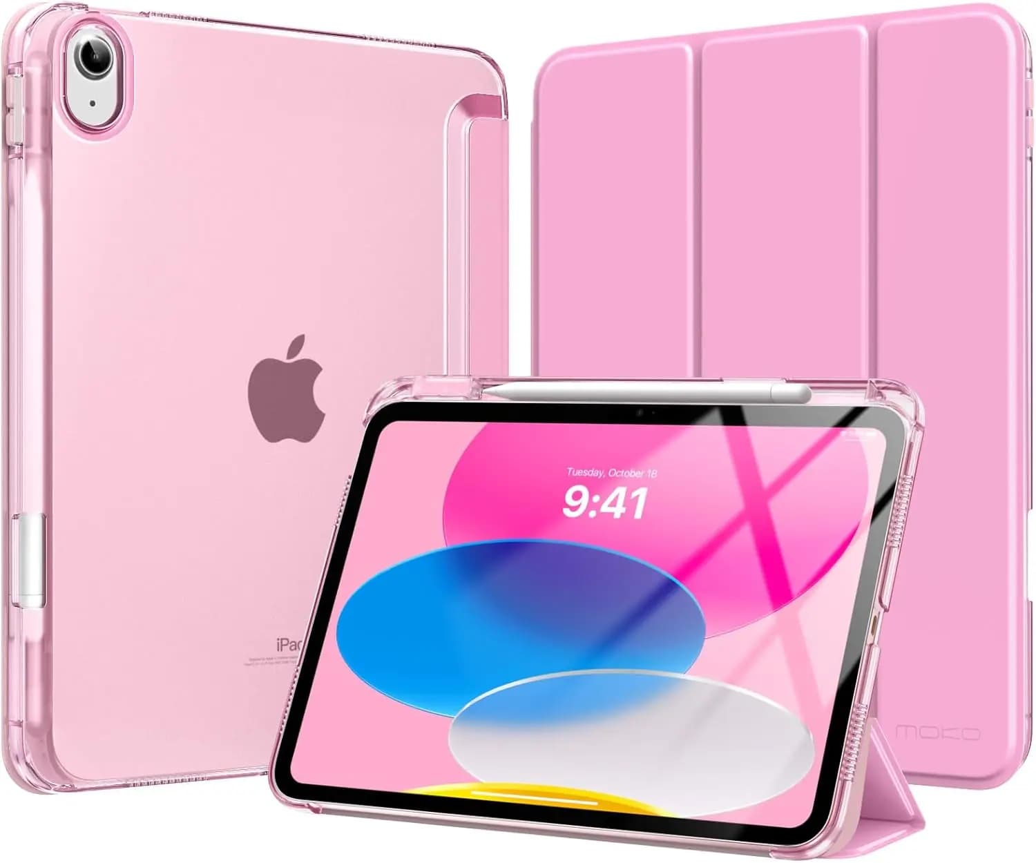 per iPad (A16) Custodia di 11a generazione da 11 pollici 2025, custodia per iPad di decima generazione da 10,9 pollici 2022 con portapenne, luce sottile