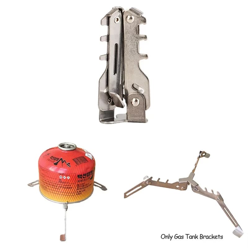 Outdoor Foldable Stainless Steel Metal Gas Candle Support Camping Ring Accessories Outdoor Picnic Tools