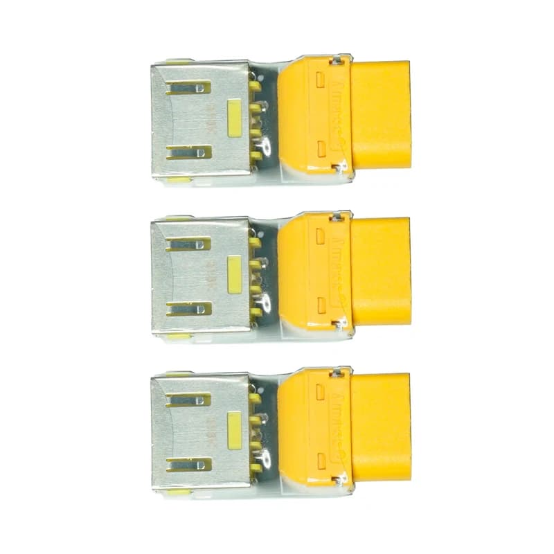 3PCS Lenovo Porta Quadrata a XT60 Spina Femmina Adattatore di Alimentazione 34x15x10mm Mini Dimensioni Spina di Conversione per Modelli RC Accessori