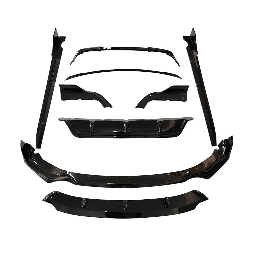 Kit carrozzeria Dream Garage X5 Black Knight Style nero lucido, spoiler anteriore, diffusore posteriore, minigonne laterali, spoiler, kit aerodinamico per X5 G05 M