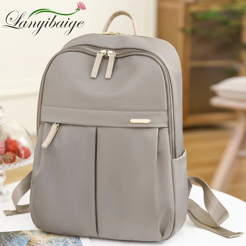 Zaino per laptop da donna Borsa da scuola Zaino antifurto adatto per notebook da 14 pollici Borse da viaggio da lavoro per college Zaino casual femminile