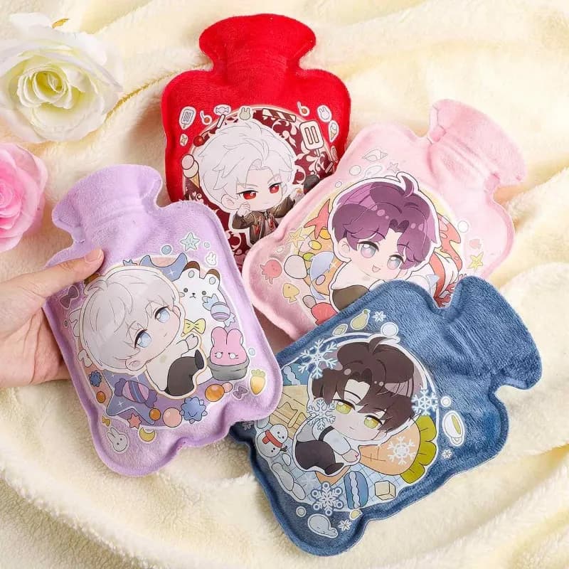 Anime Love and Deepspace Sylus Xavier Rafayel Zayne Cosplay Soffice bottiglia di acqua calda Cartoon Waterlogged Borsa per acque calde Natale