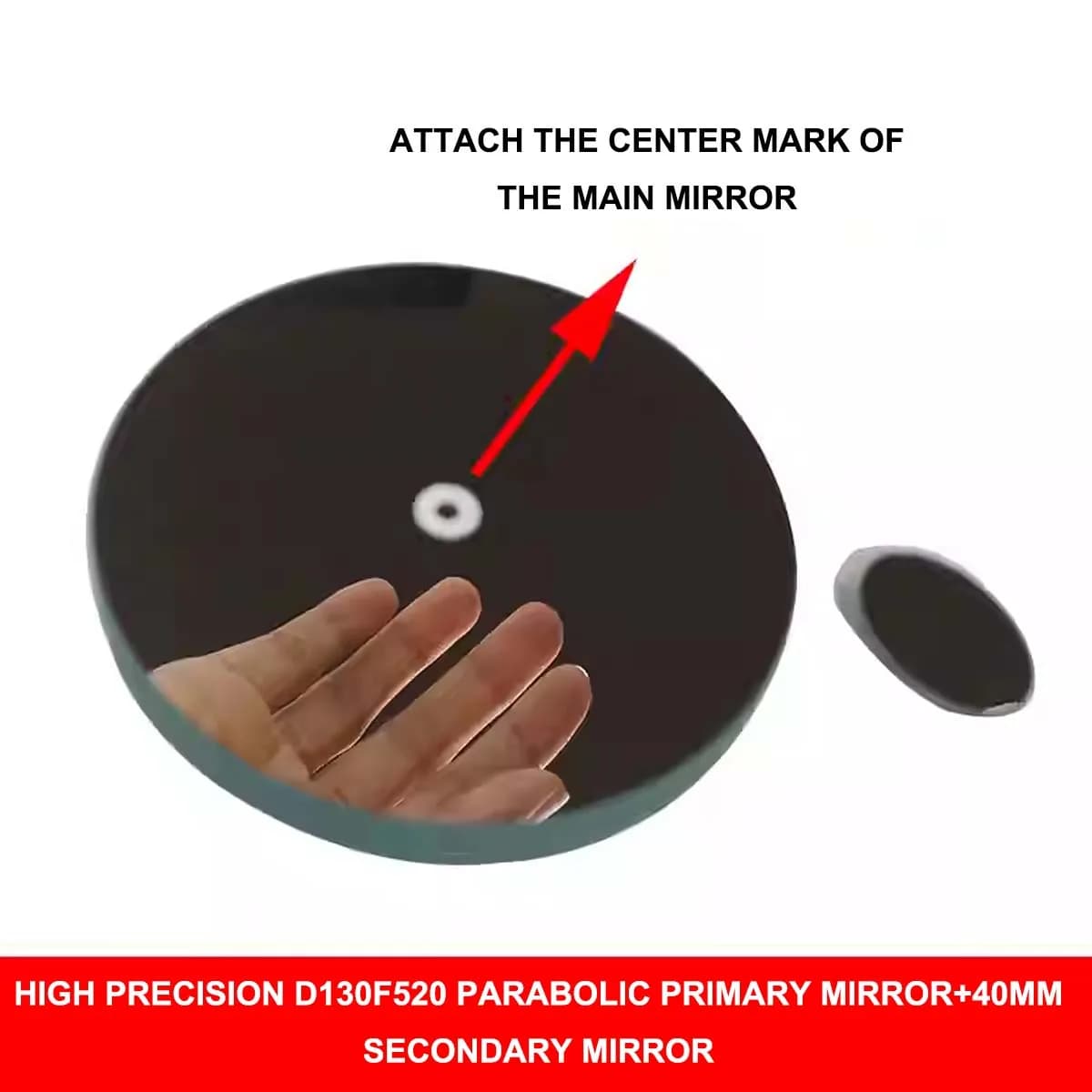 D130F520 parabolic Newtonian reflector main mirror 40mm secondary mirror astronomical telescope accessories