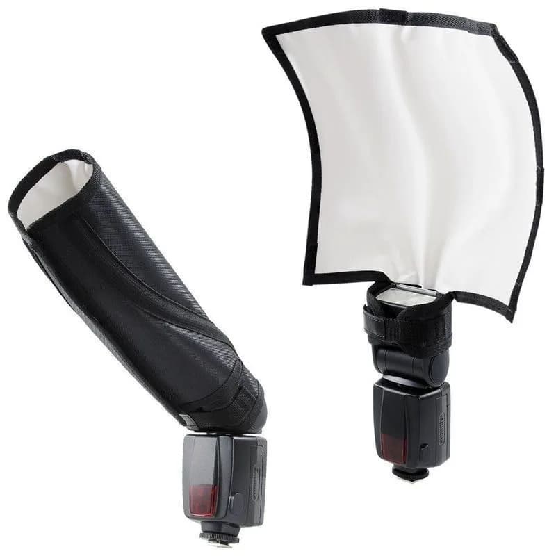 Universal Photo Flash Light Foldable Reflector Snoot Beam Softbox Diffuser Bender Tube for Canon Nikon Yongnuo Pentax Flashgun