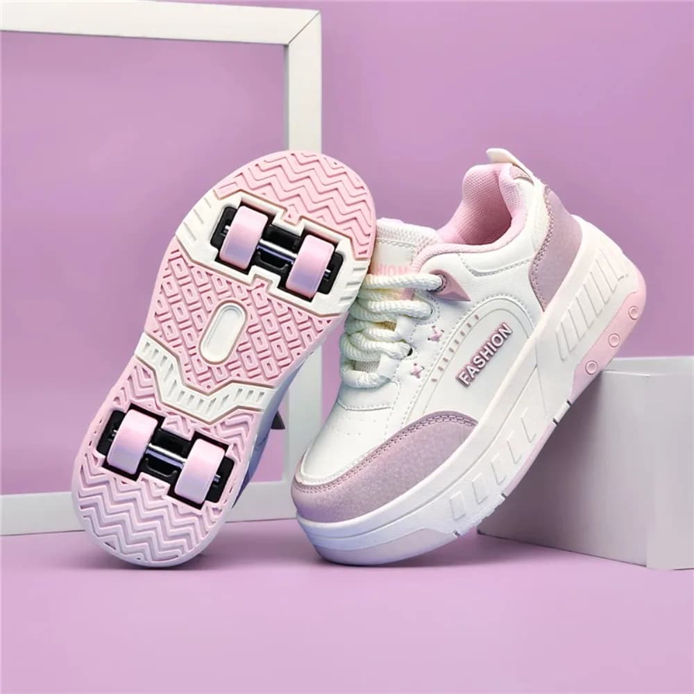 New Rotelle Shoes 2026, Shoes with Four Wheels for Kids, Outdoor Rotelle Shoes, Kids Sneakers
