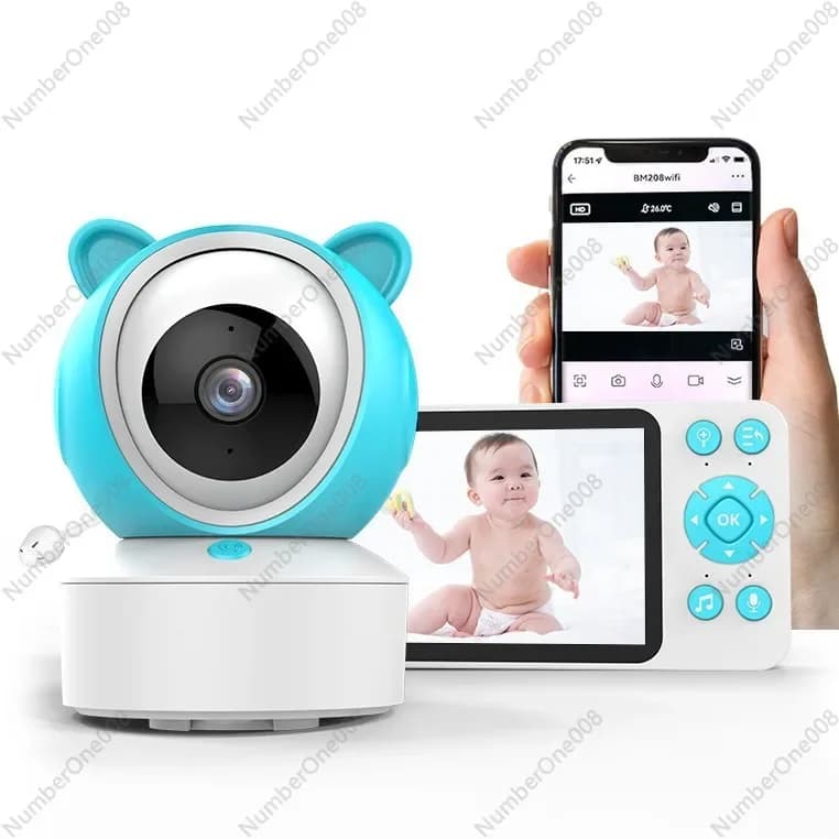 Graffiti Baby monitor dual-mode da 5 pollici Baby monitor Baby badante Visualizzazione del telefono cellulare