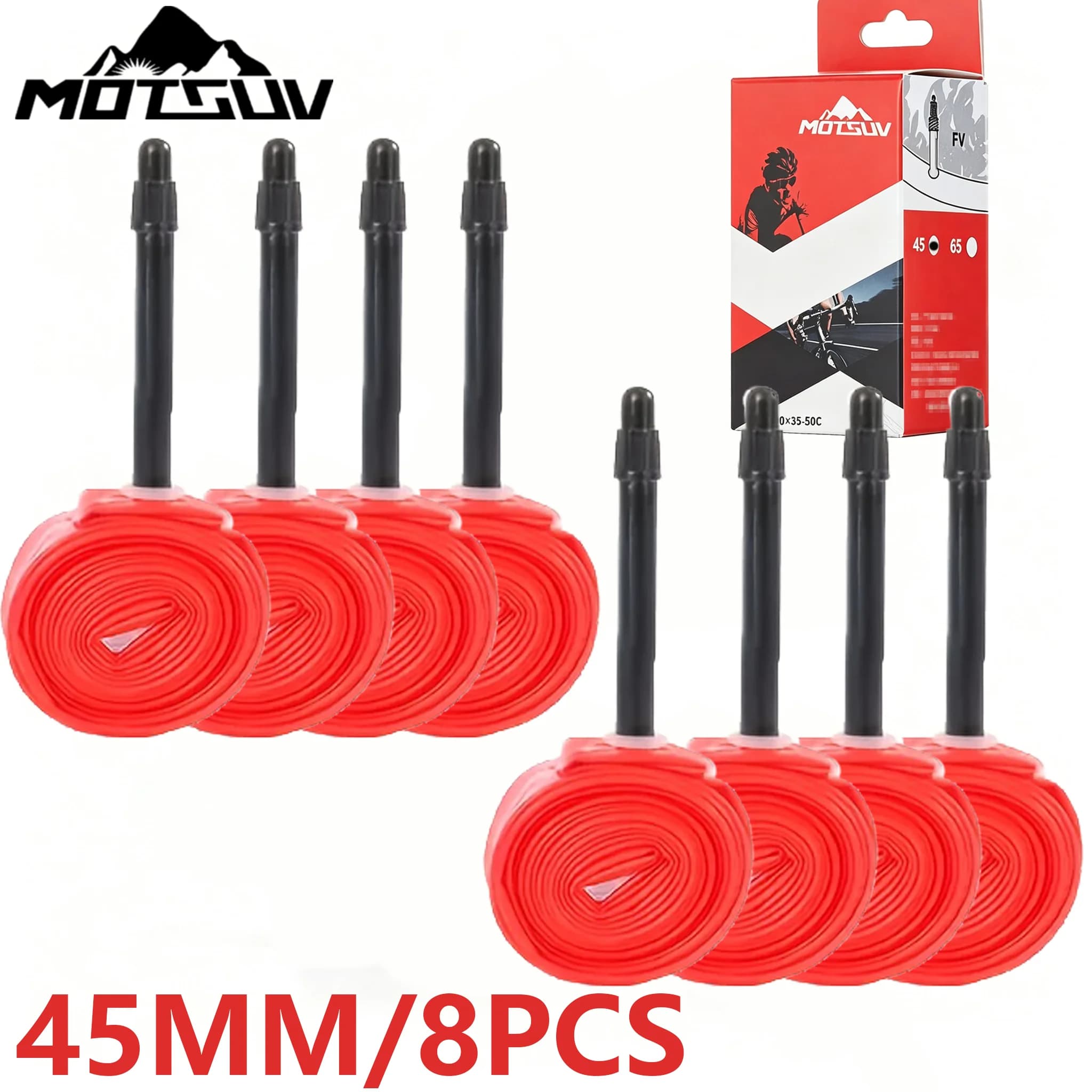 MOTSUV ultra-light inner tube gravel road bicycle mouthpiece for 700c rim, TPU material, competition tube for gravel bike