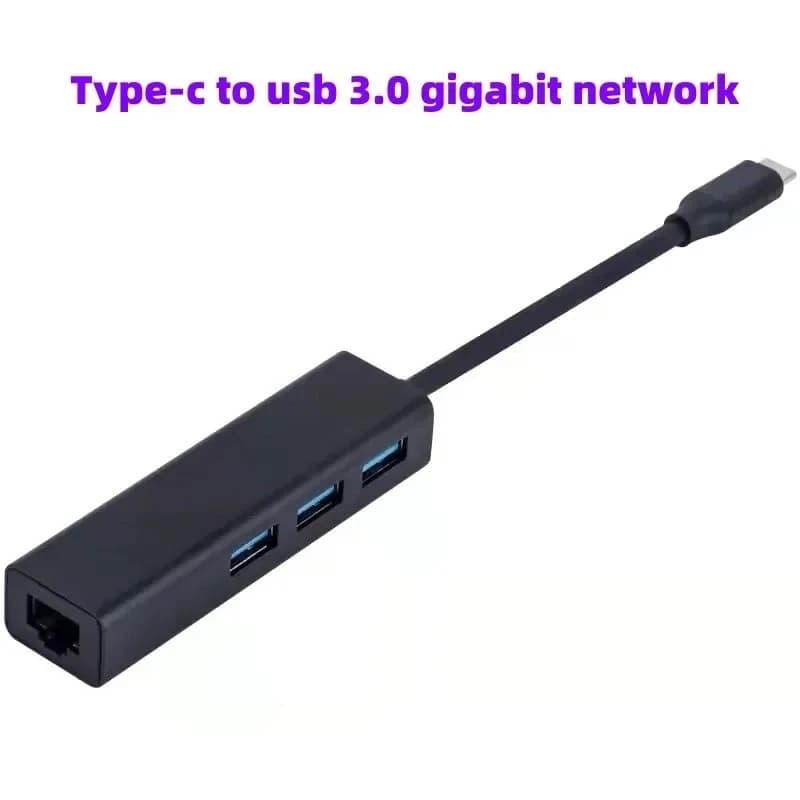 Docking station per conversione porta di rete Gigabit da tipo C a USB 3.0 Splitter