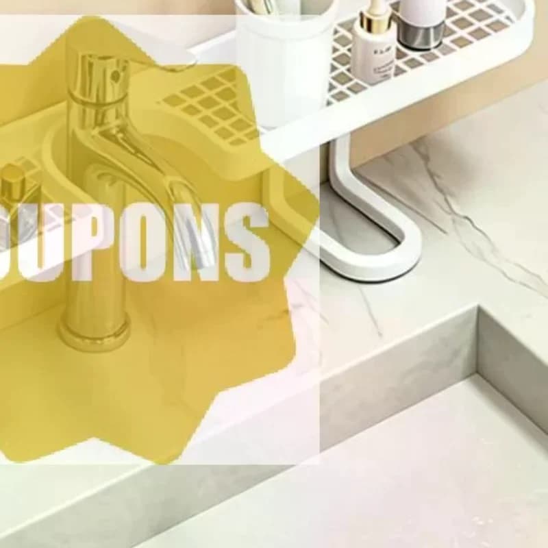 Anti Slip Faucet Storage Rack Bathroom Counter Skincare Cosmetics Organizer Holder Hollow Out Drainer Bathroom Shelf