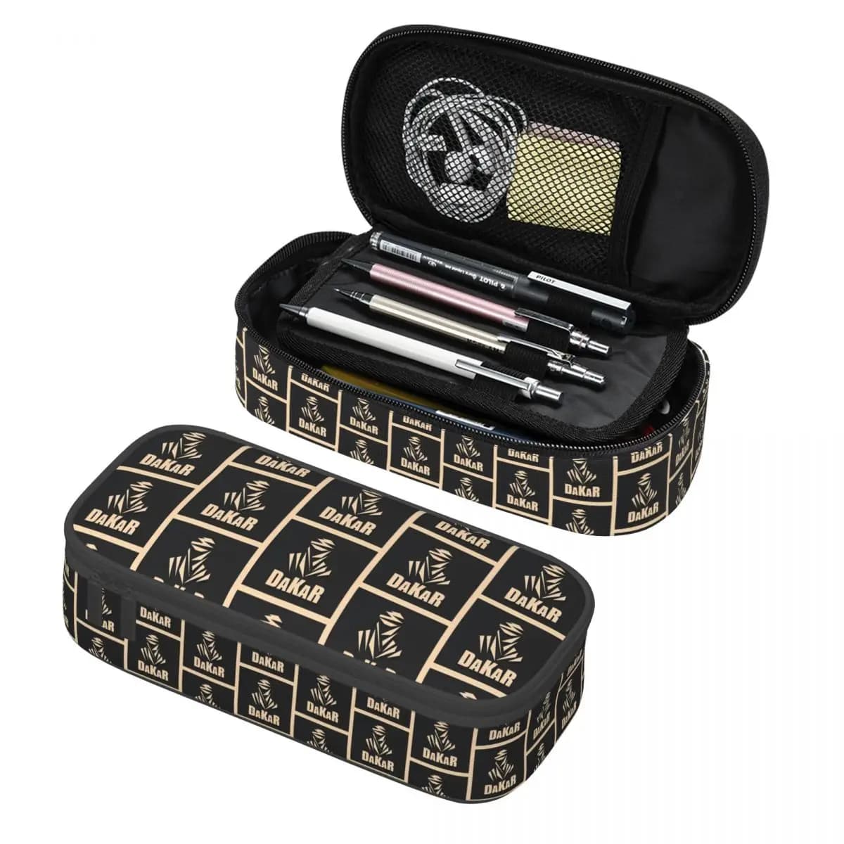 Astuccio per matite per moto personalizzato Kawaii Rally Race per ragazze Ragazzi Adventure Motor Grande borsa per penne Scatola per accessori scolastici