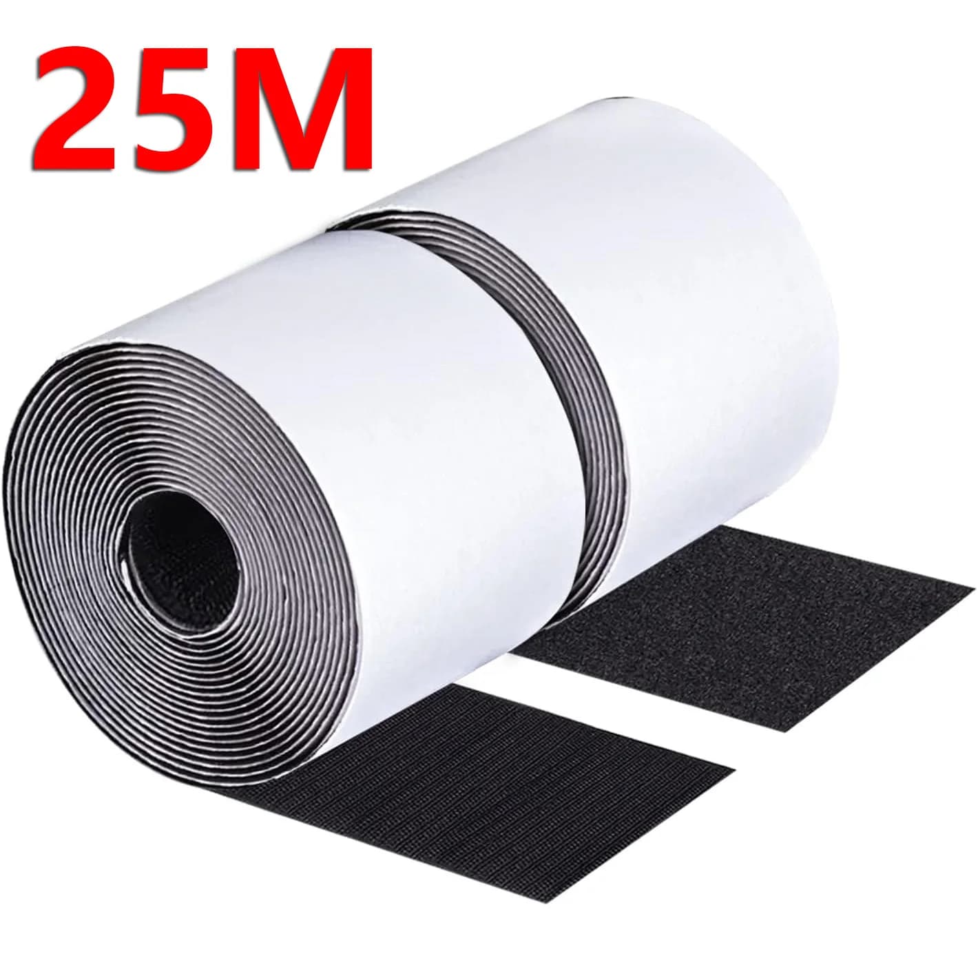 Nastro Adesivo a Strappo Autoadesivo Forte, Larghezza 2/3cm, Lunghezza 3/5/25M, in Nylon con Colla per Fai da Te e Artigianato