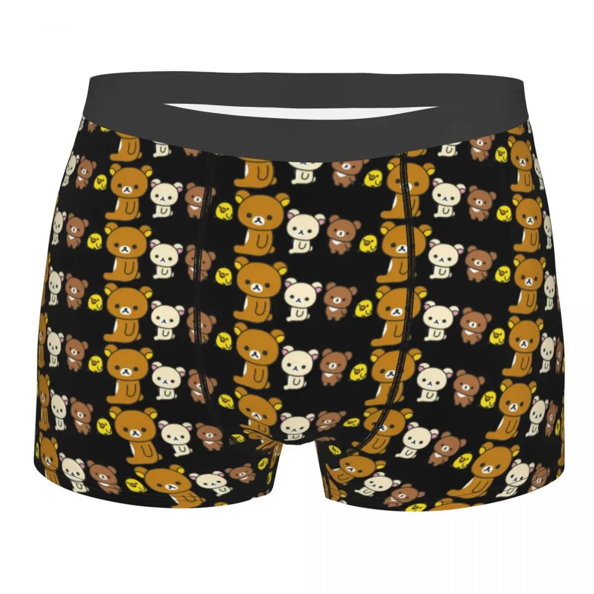 Intimo personalizzato con stampa Rilakkuma Cartoon, boxer da uomo, slip morbidi