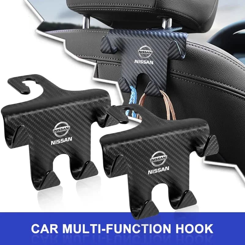 Supporto per telefono per auto Sedile posteriore Gancio 2in1 Sedile posteriore multifunzionale universale per Nissan Nismo Qashqai Teana X Trail T32 T31 Tiida