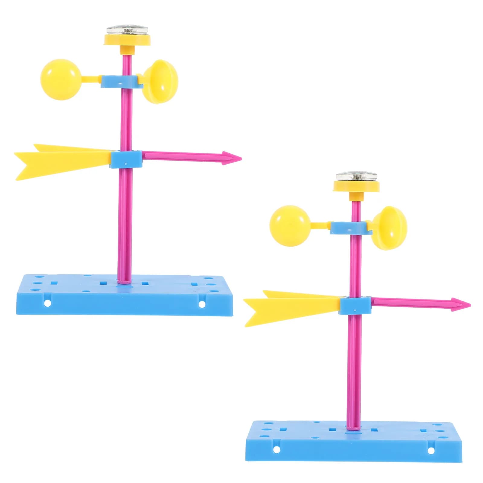 2pcs Wind Diy Educational Engineering Experiments Plaything Material Kit For Kids Diy Assembly Science Experiment