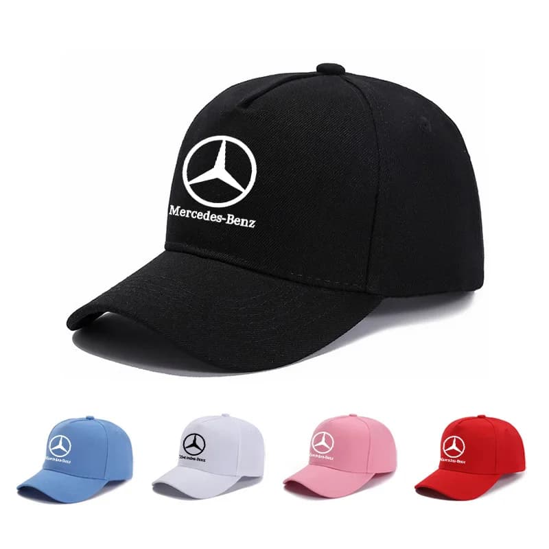 Car Duck Tongue Cap For Mercedes benz 3D Hat Car MOTO GP Racing F1 Baseball Cap Hat Adjustable Casual Trucket Hat hip hop