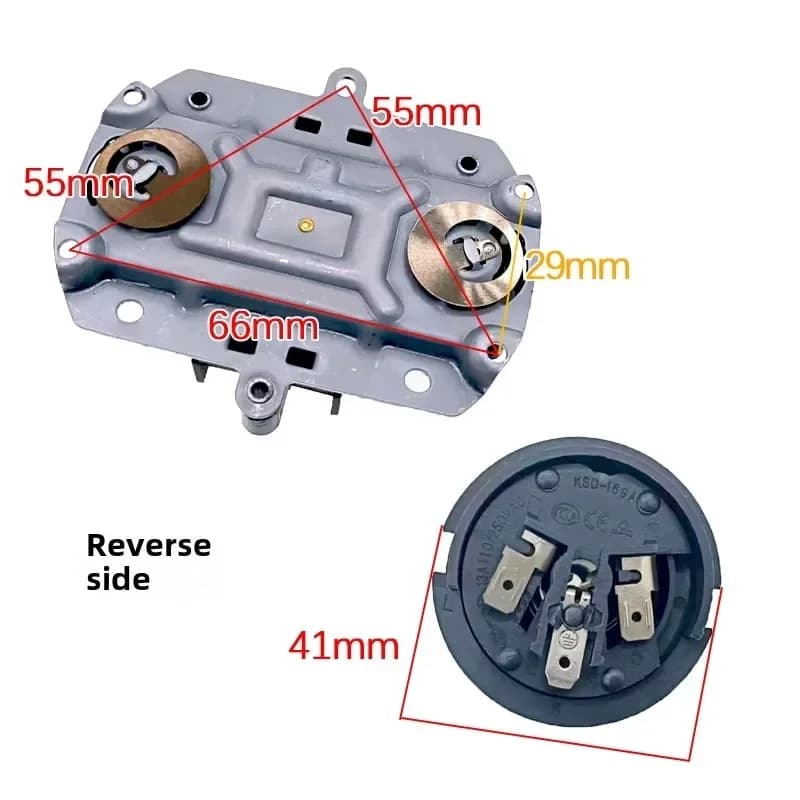 Electric kettle base coupler frame electric kettle double thermostat socket temperature control switch accessories