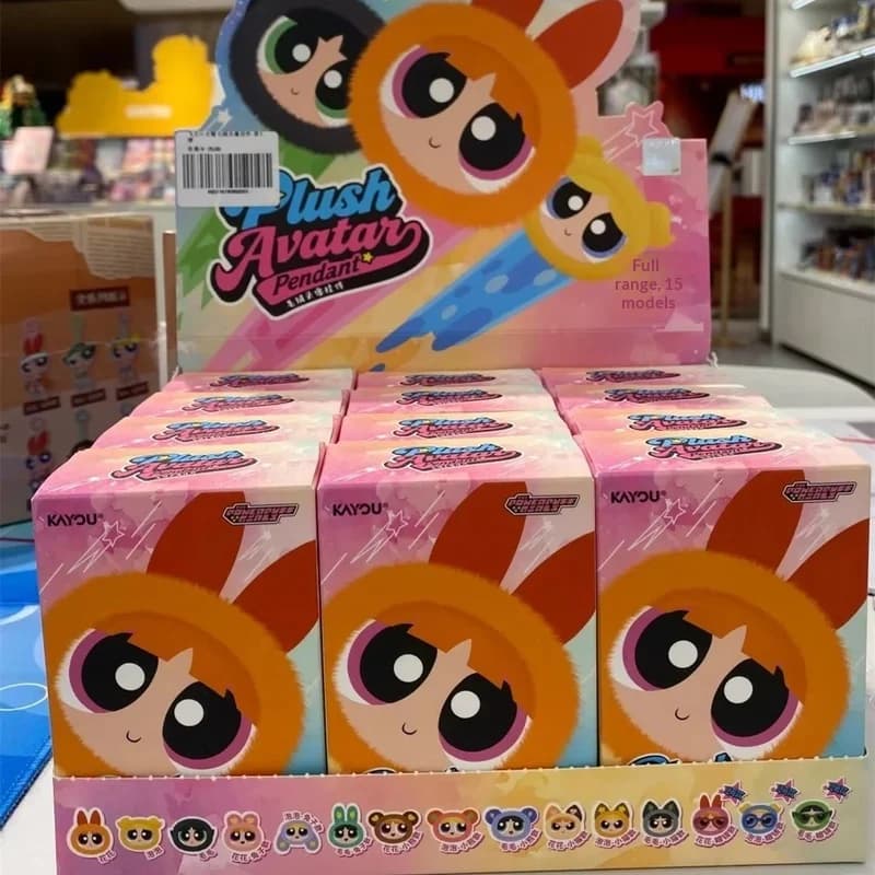 Portachiavi con personaggi dei Powerpuff Girls, gadget anime, ciondolo per borsa a forma di gatto, coniglio, orso, regalo per i fan degli anime.
