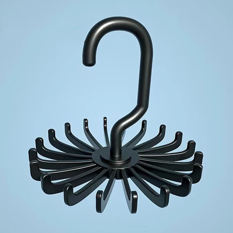1pc Swivel 20 Artigli Multiuso Scarf Dresses Belt Stock Exchange Storage Hook Plastic Coat Hook Hook