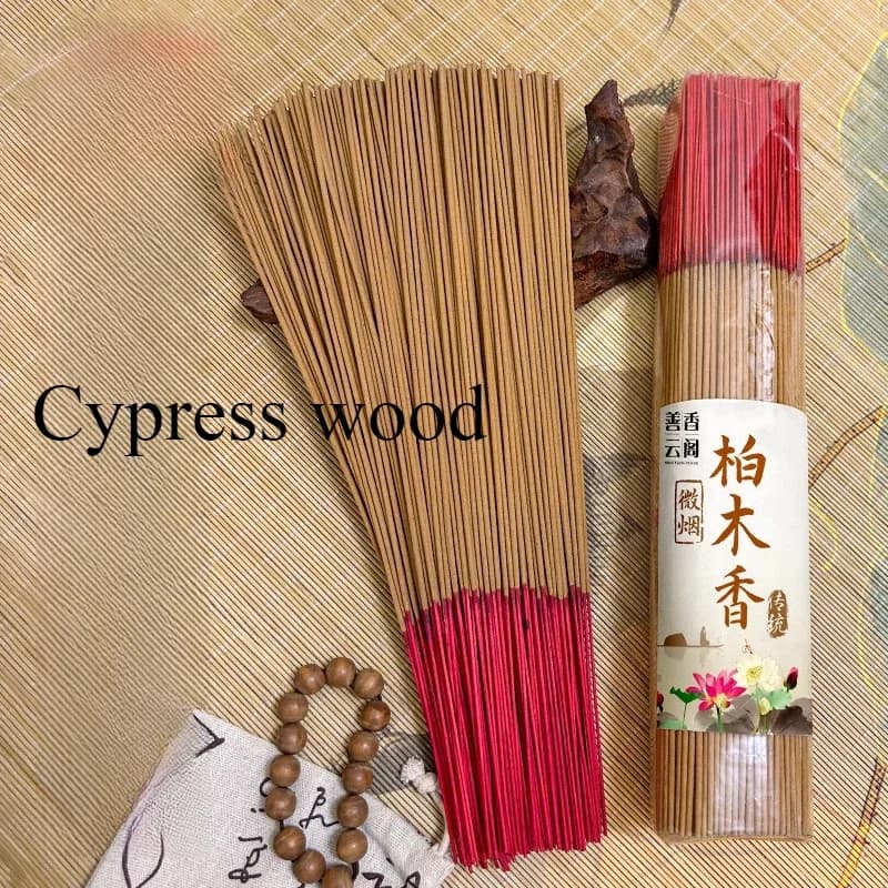 Bastoncino di incenso di cipresso in materiale naturale puro culto Buddha/incenso del tempio duraturo/purificare l'aria/calcare lo spirito Joss Stick
