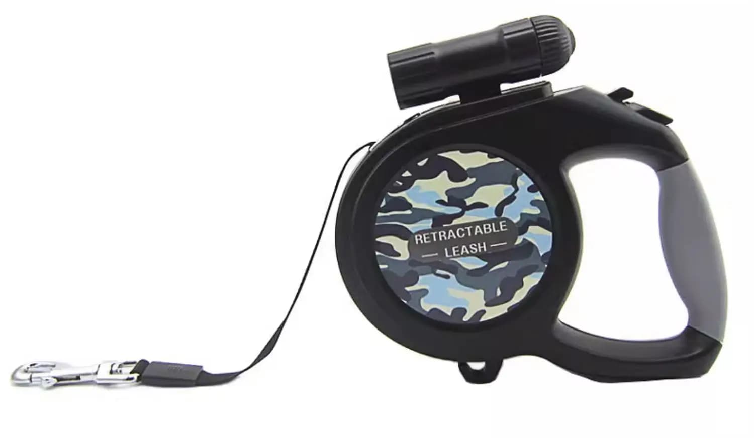 1pcs Automatic Retractable Dog Leash with Flashlight / Poop Bag Holder Great Tool for Large Dogs' Walks Labrador Pet Leash