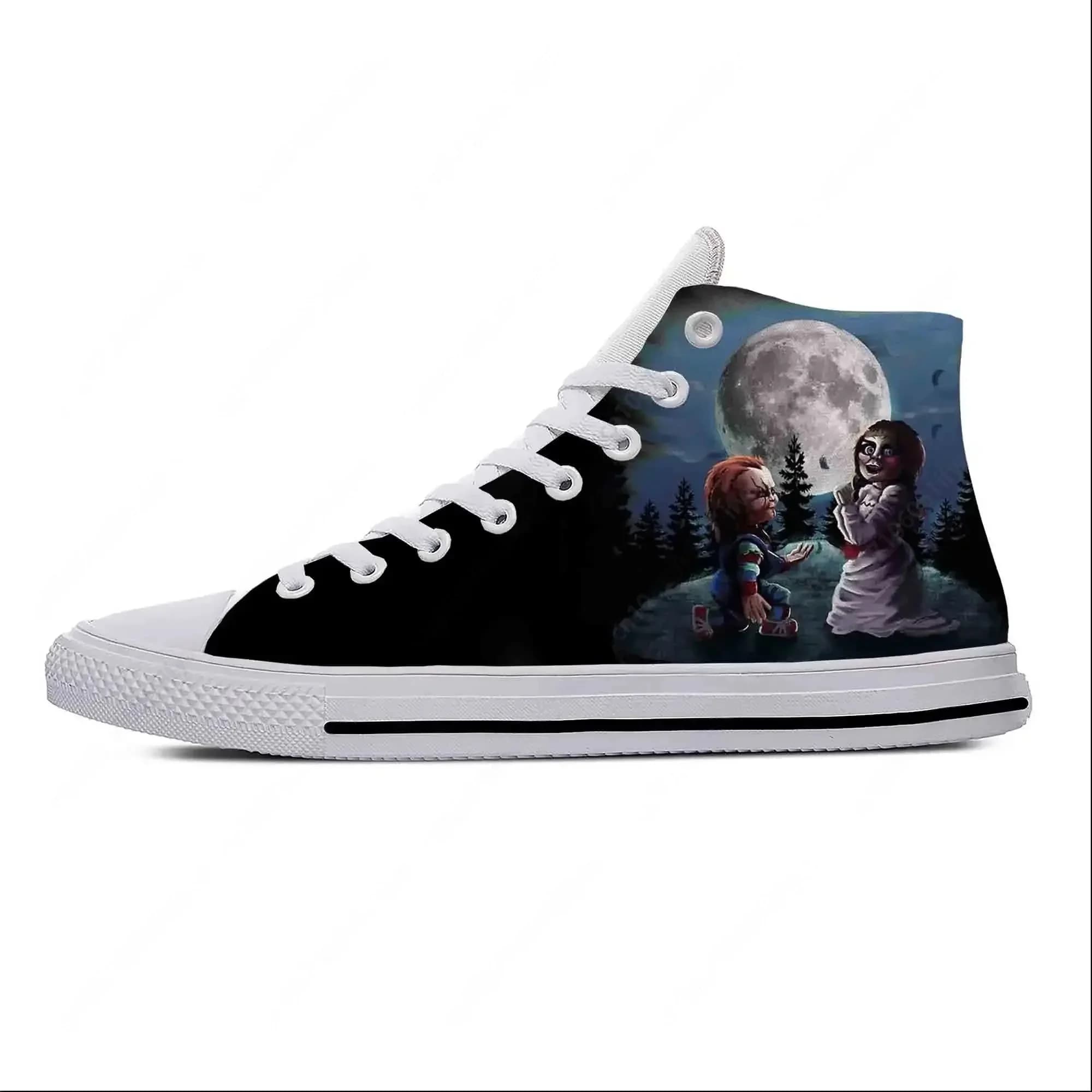 Scarpe Casual Anime Cartoon Comic Childs Play Chucky Horror, Sneakers Leggere e Traspiranti con Stampa 3D per Uomo e Donna