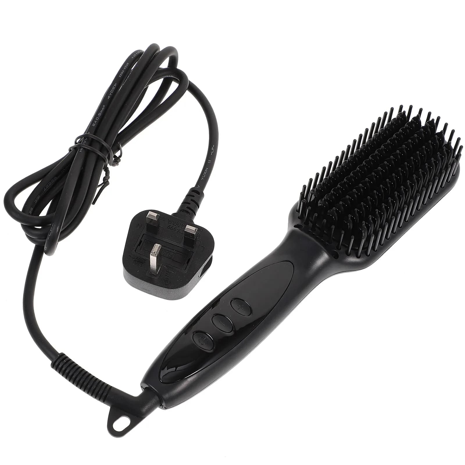 Spazzola Elettrica Lisciante per Capelli e Barba, 6 Livelli di Temperatura, Strumento Riscaldato per Styling