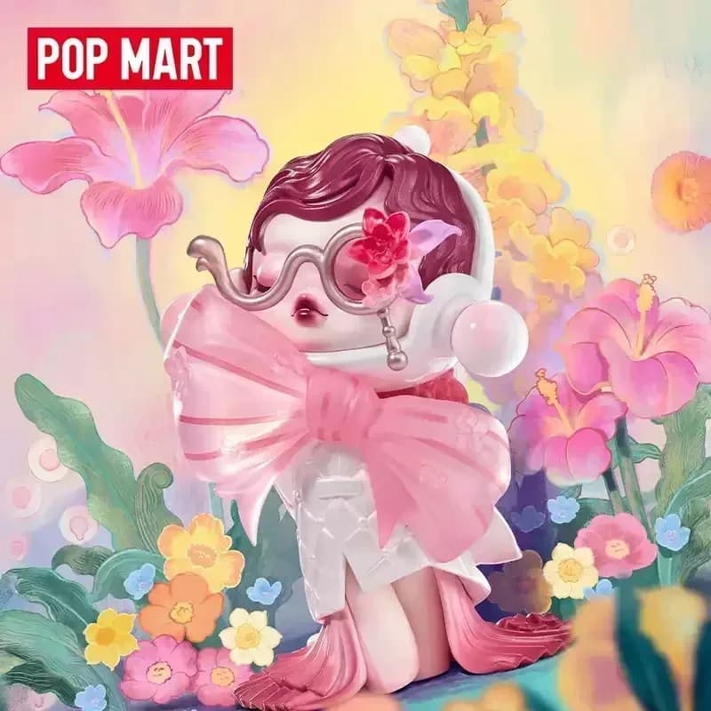 POP MART Serie Hand in Hand, Action Figure Anime Kawaii in Scatola Misteriosa, Modellini Cartoon da Scrivania per Ragazze, Decorazione per la Casa