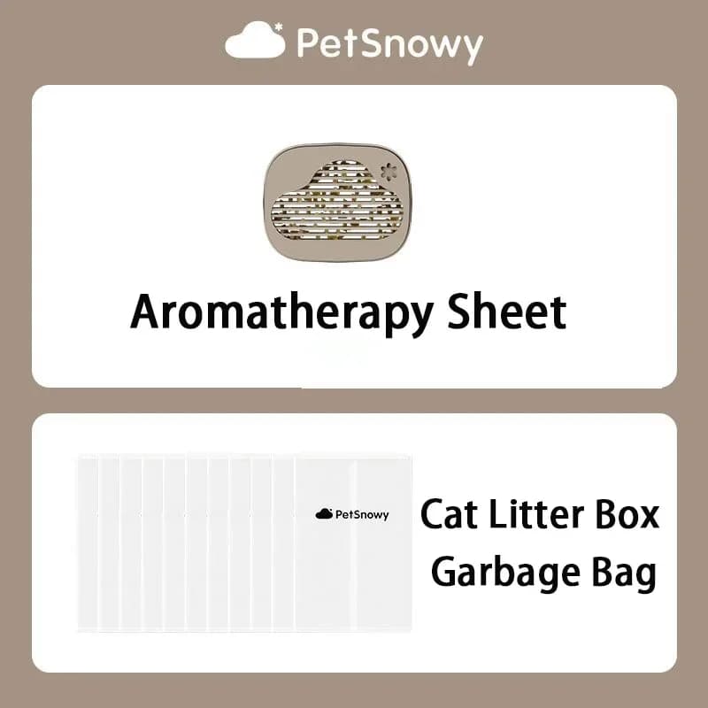 PetSnowy Toilette automatica per gatti Foglio per aromaterapia Robert Sacchetto per immondizia usa e getta Prodotti per la pulizia di deodorizzazione professionale