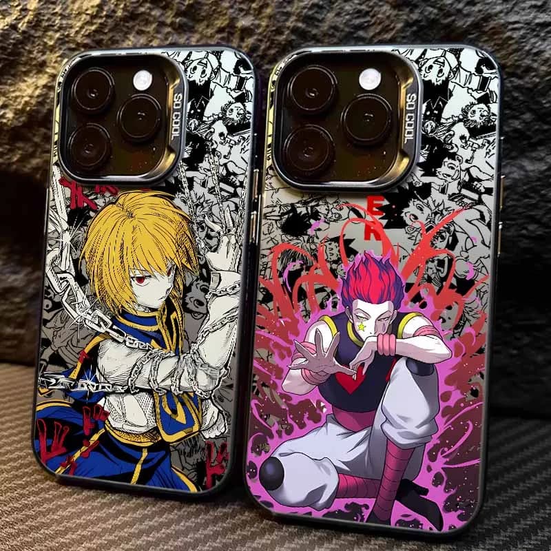 Cover per iPhone Anime Hunter x Hunter per modelli 17, 17e, 16e, 16, 15, 14, 13, 12, 11 Pro Max, XR, XSMAX, Air Plus - Anti-caduta, Opaca, Protezione Posteriore