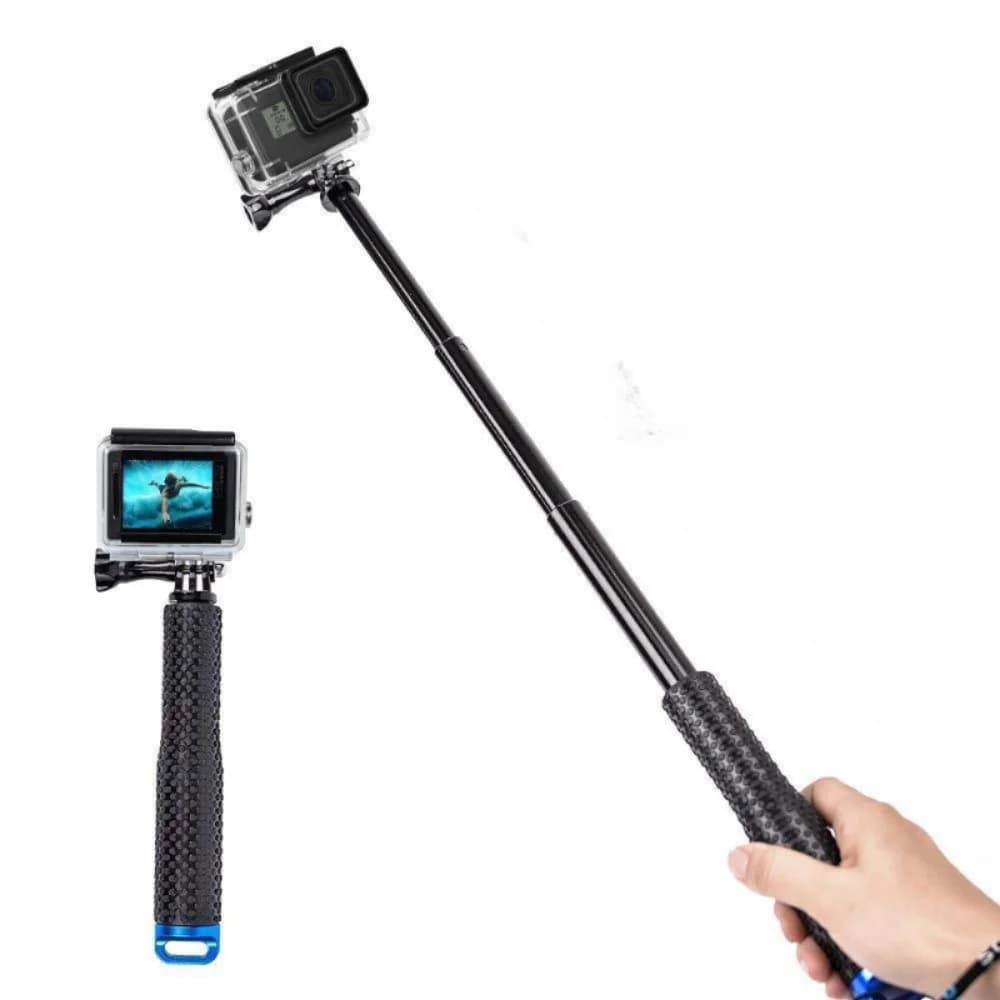 Asta telescopica per selfie portatile allungabile in lega di alluminio da 48 cm per GoPro Hero 12 11 10 9 8 7 OSMO Action Xiaoyi SJCAM Eke