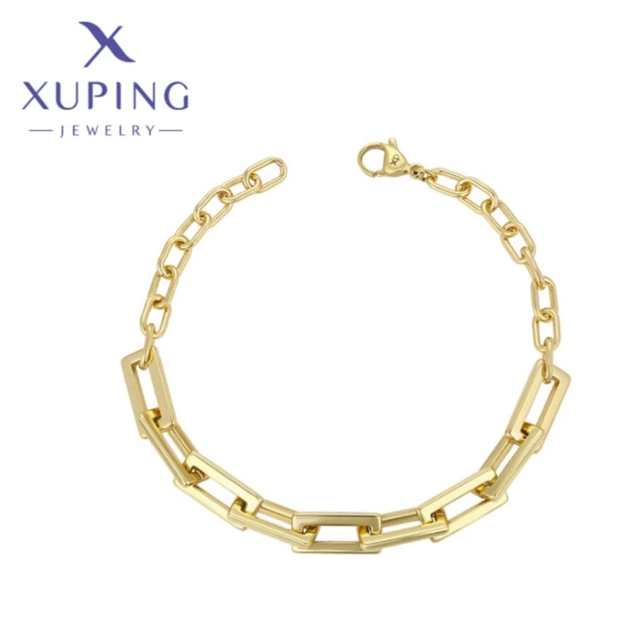 Xuping Jewelry Hot Trendy Squisito Elegante Popolare Braccialetti da donna Colore oro chiaro Compleanno Natale Regali per ragazze X 000977106