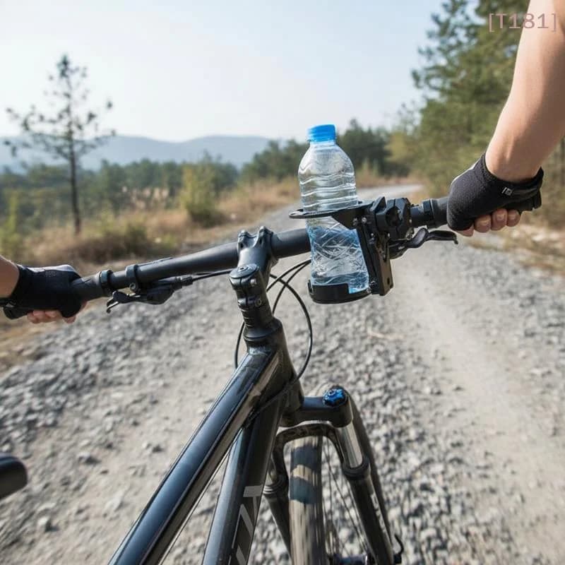 Portabicchieri Pieghevole per Moto da 1/4 Pezzi, Supporto per Bottiglia d'Acqua, Accessori per Manubrio