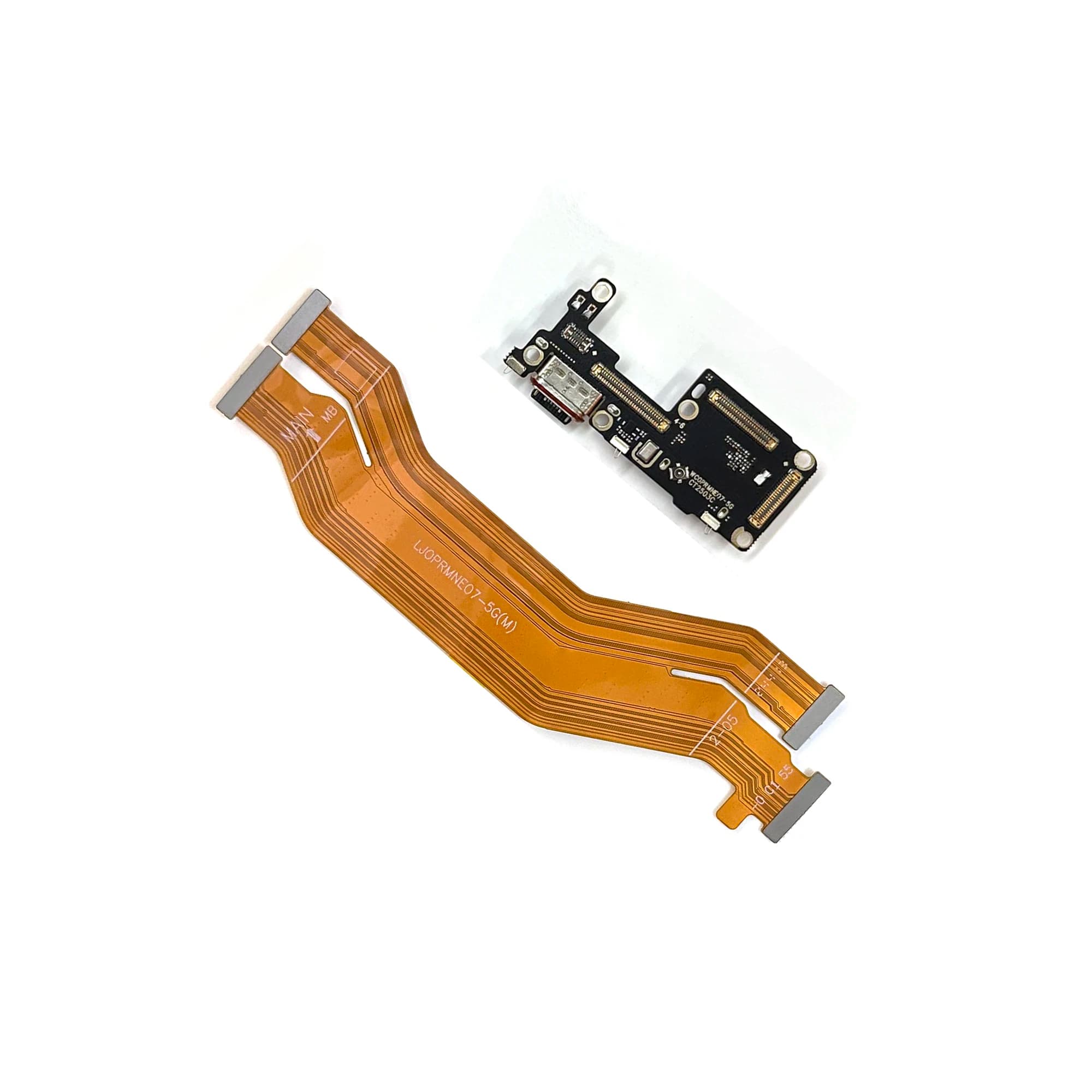 For Oppo Realme GT Neo 2 3 Neo5 6 7 Neo3T 6SE Neo7 Flexible charging cable USB charger port