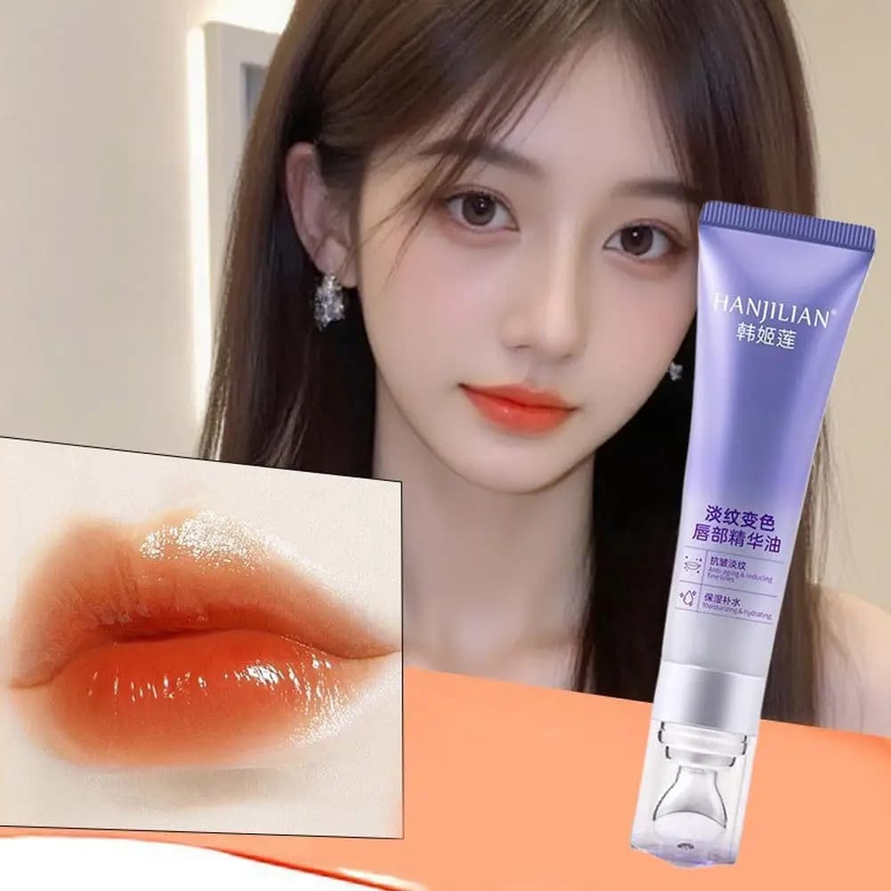 Natural Plant Anti Drying Anti Cracking Lip Care Essence Lip Treatment Oil Moisturizing Deep Collagen Serum for Lip Change V6M7