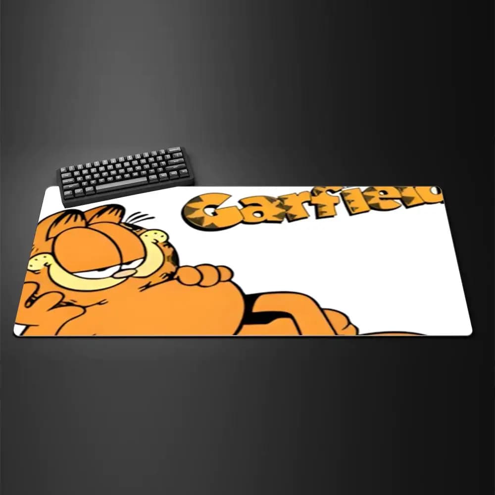 Tappetino per mouse Garfield, tappetino per mouse grande da gioco, con bordi rinforzati, tappetino spesso per tastiera e scrivania