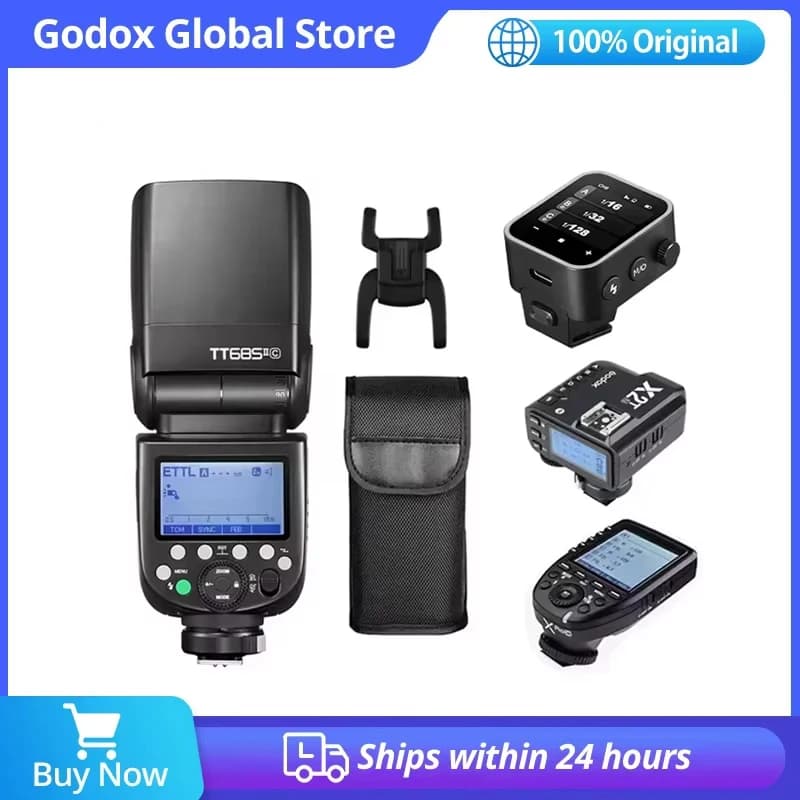 GODOX TT685II Flash Light for Camera TTL 2.4G HSS 1/8000s GN60 Wireless Speedlite TT685 II for Canon Nikon Sony Olympus Fuji